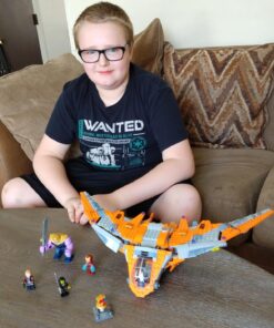 LEGO Marvel Super Heroes Avengers: Infinity War Thanos: Ultimate Battle 76107 Guardians of the Galaxy Starship Action Construction Toy (674 Pieces) (Discontinued by Manufacturer) 48 71NBvDQAkL