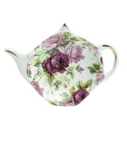 Gracie China Tea Bag Caddy Holder, Set of 4 (Rose Chintz) 11 71NBwa6HY7L