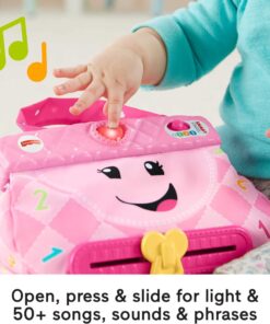 Fisher-Price Smart Purse Learning Toy with Lights Music and Smart Stages Educational Content for Babies and Toddlers, Pink 24 71NCgvgVPcL