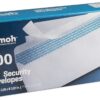 #10 Security Tinted Self-Seal Envelopes - No Window - EnveGuard, Size 4-1/8 X 9-1/2 Inches - White - 24 LB - 100 Count (34100) 100 Ct.