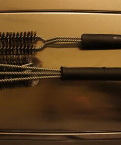 Kona 360/Clean Grill Brush - Powerful 30-Second Grill Cleaner - The World's Best Grill Brush, Bristle | Free of Brass Wire & Safe BBQ Grill Brush, BBQ Brush Accessory for Grill Cleaning Kit - 18 Inch 1 Black 39 71NE29wTTsL