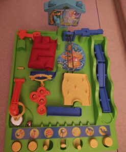 TOMY Games Screwball Scramble Marble Run Game for Kids - Timed Marble Maze Kids Games - Cooperative Board Games for Family Game Night - 1-4 Players - Ages 5 Years and Up Multicolored 32 71NE3pNnbL