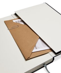 Amazon Basics Classic Notebook, Line Ruled, 240 Pages, Black, Hardcover, 5 x 8.25-Inch 39 71NEORyStyL