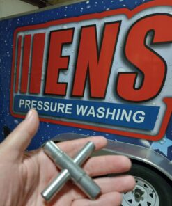 Jones Stephens 4-Way Key For Valve, Faucet, and Sillcock Sizes 1/4", 9/32", 5/16", and 11/32" 12 71NER8U3OUL