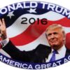 2016 DONALD TRUMP"MAKING AMERICA GREAT AGAIN" for PRESIDENT OVAL CAMPAIGN BUTTONS, from PASADENA SPORTS - USA 53 71NFHxsjIyL