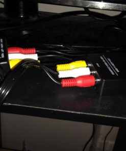 Fosmon A1602 RCA Splitter with 3-Way Audio, Video RCA Switch Box + RCA Cable for Connecting 3 RCA Output Devices to Your TV 29 71NG2PRA9nL