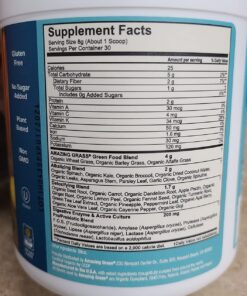 Amazing Grass Greens Blend Alkalize & Detox: Smoothie Mix, Cleanse with Super Greens & Beet Root Powder, Digestive Enzymes, Prebiotics & Probiotics, 30 Servings (Packaging May Vary) 29 71NG2UBTFFL