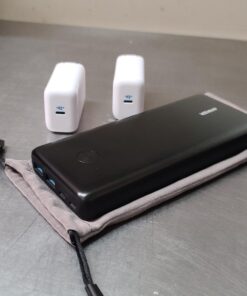 Anker Power Bank, 25,600mAh Portable Charger 87W Bundle with 65W USB-C Wall Charger, Works for MacBook Pro, Dell XPS, Microsoft, Pixelbook, iPhone 13 series, Samsung, iPad Pro, and More 58 71NGjMNzrtL