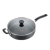 T-fal Specialty Nonstick Saute Pan with Glass Lid 5 Quart Oven Safe 350F Cookware, Pots and Pans, Dishwasher Safe Black 9 71NGx3eG4bL