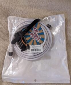 QIFGUO Cat 8 Ethernet Cable 30ft Internet Network LAN Patch Cable Cord Shielded High Speed 40Gbps 2000Mhz RJ45 Cables for Gaming, Router, PS4, Xbox - Compatible with Cat7/Cat6a/Cat5e Network - White Cat8 30FT 28 71NGz7wrqNL