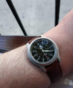 SEIKO Men's SNK809 5 Automatic Stainless Steel Watch with Black Canvas Strap 94 71NH0icL8ML