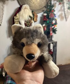 Wild Republic Wolf Plush, Stuffed Animal, Plush Toy, Gifts for Kids, Hug’Ems 7" 43 71NH50JWefL
