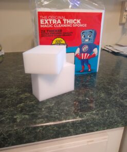 STK 20 Pack Extra Thick Magic Cleaning Pads - Eraser Sponge for All Surfaces - Kitchen-Bathroom-Furniture-Leather-Car-Steel - Just Add Water to Erase All Dirt - Melamine - Universal Cleaner 20 Count 43 71NH9Swss6L