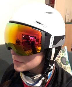 OutdoorMaster Ski Goggles PRO - Frameless, Interchangeable Lens 100% UV400 Protection Snow Goggles for Men & Women A0-blackframe Revosilverlens Vlt10% 38 71NHBq3qTyL