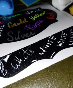 Vaci 10 Multicolored Liquid Chalk Markers | Erasable, Non-Toxic, Water-Based Pens | 6 mm Reversible Tips - Bullet & Chisel | On Chalkboards, Windows, Glass, Mirrors, Blackboards & More | Kids & Adults 10 Markers Set + Drawing Stencils 30 71NHpPSeDwL 1