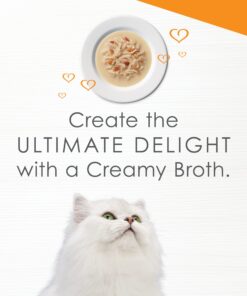 Purina Fancy Feast Lickable Wet Cat Food Broth Topper, Creamy With Chicken and Vegetables - (16) 1.4 oz. Pouches Creamy Chicken & Vegetables 1.40 Ounce (Pack of 16) 16 71NHqwBsbL
