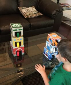 Melissa & Doug Nesting and Sorting Blocks - 6 Buildings, 6 Wooden Vehicles - Numbers Learning, Car Garage, Sorting And Stacking Toys For Toddlers Ages 2+ Set 37 71NI7kDLo1L 1