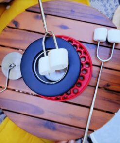 Jolly Green Products Rotating Marshmallow Roasting Sticks | Set of 5 Telescoping Forks - Free Bag | Safe, Fun Smores & Hot Dog Stainless Steel Long Camping Skewers | Campfire BBQ Cookware Accessories 37 71NIkyo2WbL