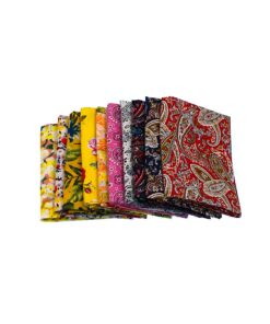 RayLineDo® 10 Pcs Different Pattern Multi Color 100% Cotton Poplin Fabric Fat Quarter Bundle 18" x 22" Patchwork Quilting Fabric Yellow and Pink Series 19 71NL5eMIMAL