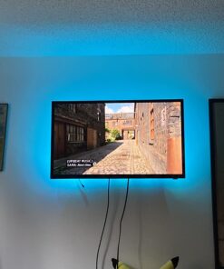 HAMLITE TV LED Backlight, 8.2Ft Led Light for TV 32-60 Inch Monitor Backlight, HDTV Wall Mount Stand Work Space Gaming Room Decor, LED Bias Ambient Mood Lighting Kit for 32-60inch 58 71NL8aJC02L