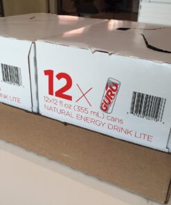GURU Lite Natural Energy Drink - Low Calorie, Vegan, Organic Energy Drinks - Experience Energy Without the Jitters, Rush or Crash - 24 x 8oz/250ml Cans 8.4 Fl Oz (Pack of 24) 31 71NLIZOKsSL