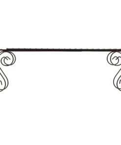 Expandable Scroll Metal 1 shelve,Over The Sink Shelf - Black 24 71NM58Mc39L