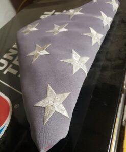 G128 American USA Flag | 4x6 Ft | StormFlyer Series Embroidered 220GSM Spun Polyester | Country Flag, Embroidered Stars, Sewn Stripes, Indoor/Outdoor, Brass Grommets, Heavy Duty, All Weather 27 71NMAy5x8LL