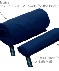 Micro Miracle XL - 2in1 Quick Dry Camping Microfiber Body and Hand Towel, Extra-Large in 13 Colors, Soft/Lightweight for Gym, Swim Practice, Travel, Backpacking, RV, Beach/ Senior Care, Children Towel / Emergency Bag / Dorm, Tiny House, Van or Mobile H... 19 71NMOYSSrL