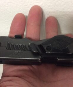 Smith & Wesson SWMP4LS 8.6in S.S. Assisted Folding Knife with 3.6in Serrated Clip Point Blade and Aluminum Handle for Outdoor Tactical Survival and EDC , Black 40 71NNk5ec46L 1