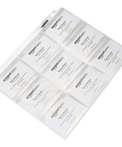 Alternative view of Amazon Basics 9 Sleeve Card Protectors Binder Sheet, 100 Pack, Clear 100 - Pack