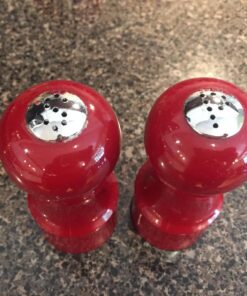 Trudeau 4.5" Salt & Pepper Set Salt and Pepper Shakers, Burgundy 21 71NNyLomttL