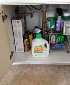 DecoBros Stackable Under Sink Cabinet Sliding Basket Organizer Drawer,Chrome Chrome 41 71NOnAzUxkL