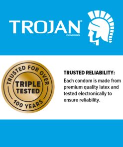 Alternative view of TROJAN Ultra Ribbed Premium Lubricated Condoms, 12 Count
