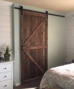 SMARTSTANDARD 6.6 Feet Heavy Duty Sturdy Sliding Barn Door Hardware Kit -Smoothly and Quietly -Easy to Install -Includes Step-by-Step Installation Instruction Fit 40" Wide Door Panel (J Shape Hanger) 33 71NPqHNF0pL