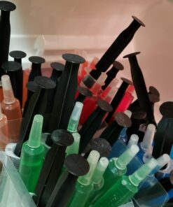 Jello Shot Syringes - 50 Pack 20ml Black Jello Plastic Injectors Shot Glass Individually Wrapped - Party Supplies for Birthday, Bachelorette, Halloween and NYE Party (Black) 20 71NQJpx1TQL