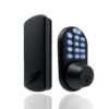 MiLocks TFK-02OB Digital Deadbolt Door Lock and Passage Lever Handle Combo with Keyless Entry via Keypad Code for Exterior Doors, Oil Rubbed Bronze 49 71NQmjt5i2L