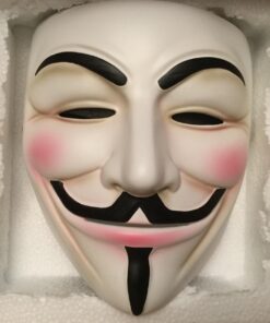 NEVLANTII V for Vendetta Guy Fawkes Mask Quality Anonymous Mask Halloween Costume Hackers Mask Cosplay Party Mask One Size 56 71NRAS3xZmL