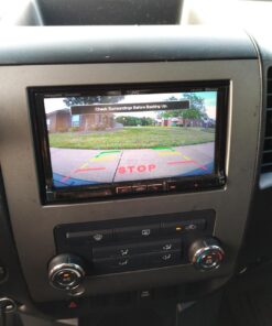 AUTO-VOX Cam1 HD Car Rear View Backup Camera of License Plate for Truck & RV with The Features of IP68 Waterproof High Brightness Light Sensor Night Vision LEDs,Fit All Cars 62 71NRUEwJIYL