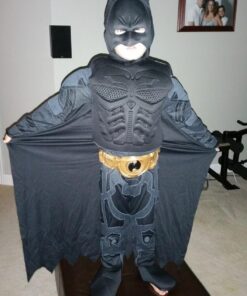 Rubie's Child's Dark Knight Rises Deluxe Muscle Chest Batman Costume with Mask, Small 30 71NSNlWKvYL