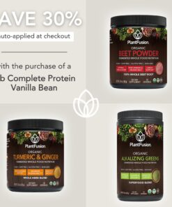 PlantFusion Complete Vegan Protein Powder - Plant Based Protein Powder With BCAAs, Digestive Enzymes and Pea Protein - Keto, Gluten Free, Soy Free, Non-Dairy, No Sugar, Non-GMO - Vanilla Bean 2 lb 30 Servings (Pack of 1) 23 71NSe8EHGtL
