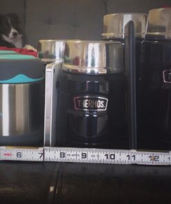 THERMOS Stainless King Vacuum-Insulated Food Jar with Spoon, 16 Ounce, Midnight Blue Red 36 71NSi01ZLhL