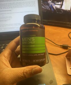 Amazon Elements Men’s One Daily Multivitamin, 62% Whole Food Cultured, Vegan, 65 Tablets, 2 month supply (Packaging may vary) 28 71NSyEX1eTL