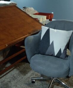 Studio Designs Vintage Drafting Table - Antique Design Solid Wood Drafting Table with Built-In Pencil Groove and Pencil Ledge - Angle Adjustable Work Surface Rustic Oak 42" 74 71NTJbAguCL