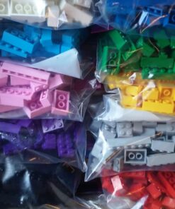 SCS Direct Building Block Bricks- Set of 1000 Pc Bulk Set-10 with 54 Roof Pieces- Compatible & Tight Fit with All Major Brands- Great for Activity Tables, Creativity & School Projects 69 71NTgwMyN8L 2