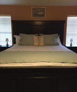 Simple Designs LT2014-WHT-2PK Valencia Brushed Nickel Mini Touch Table Lamps with Fabric Shades, White (Pack of 2) Brushed Nickel Base with White Shades 49 71NU9yhDCJL