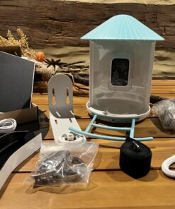 NETVUE Birdfy AI - Smart Bird Feeder with Camera + Solar Panel, Free AI Forever, Auto Capture & Identify 6000+ Bird Species, Bird Videos for Birdwatching, Ideal Gift for Bird Lover Solar Blue 37 71NUObHr2L