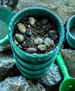 SE 5 7/8 Inch Mini Stackable Classifier Gold Prospecting Pan - 16 Holes/Square Inch Stainless Steel Mesh Sifting Pan, Green 8 71NUri5neL