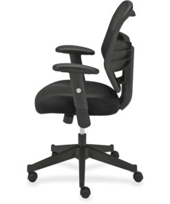 HON Prominent High Back Work Mesh Computer Chair for Office Desk, (HVL531), Swivel-Tilt, Black Fabric Office Chair 28 71NV0wriy5L