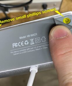 SABRENT Premium 3 Port Aluminum USB 3.0 Hub with Multi in 1 Card Reader (12" Cable) for iMac, All MacBooks, Mac Mini, or Any PC (HB-MACR) USB 3.0 Type A 32 71NVoyJGBZL