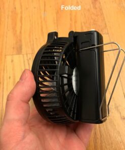 VersionTECH. Mini Handheld Fan, USB Desk Fan, Small Personal Portable Table Fan with USB Rechargeable Battery Operated Cooling Folding Electric Fan for Travel Office Room Household Black 50 71NVx7XZTDL